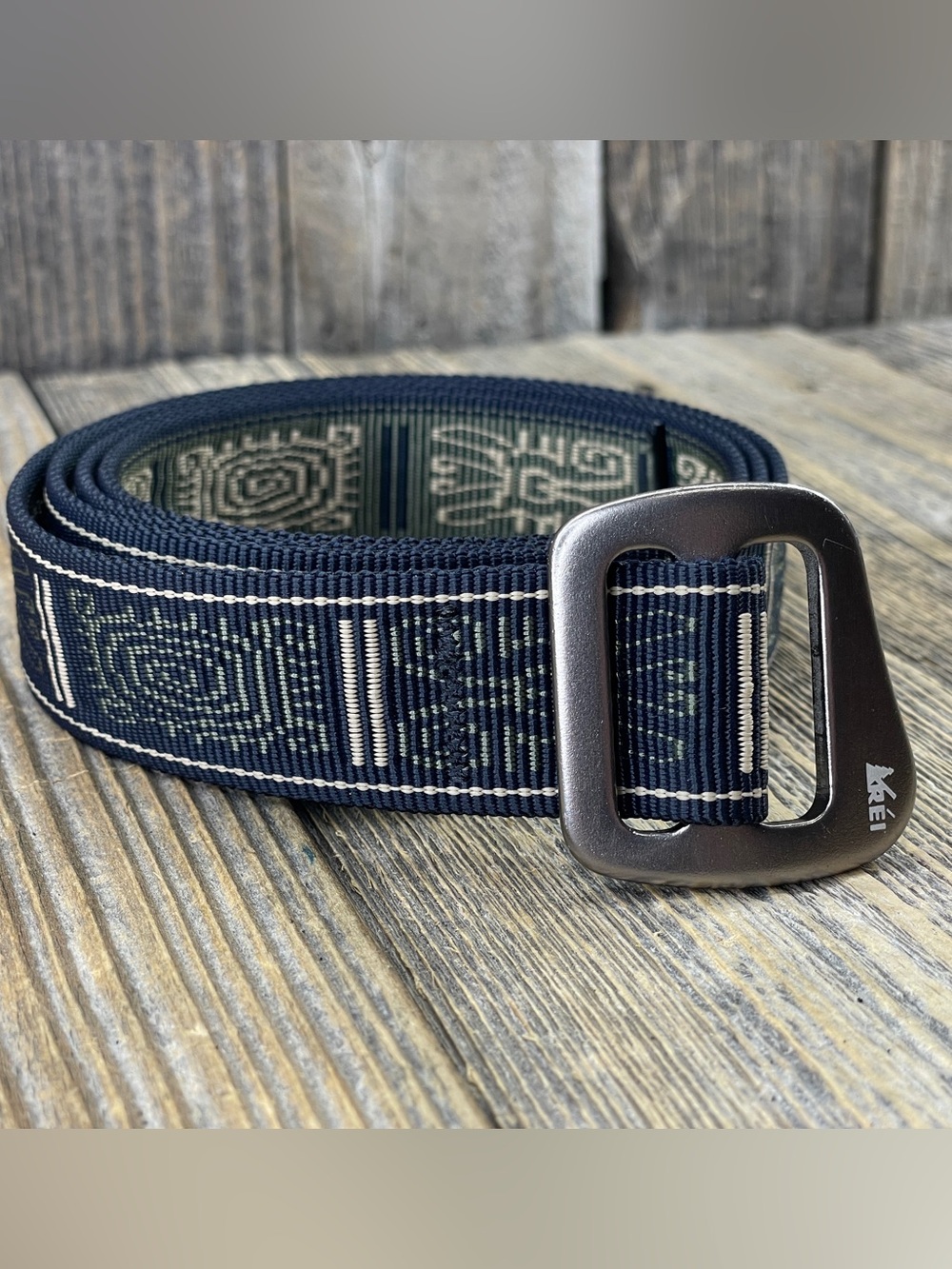 Bison Designs Belt Casual Guatemala Heather Webbing All Over Print Size Lrg 46"